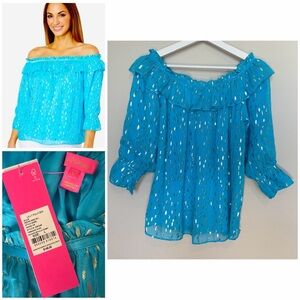 Lilly Pulitzer CeeCee off the shoulder top